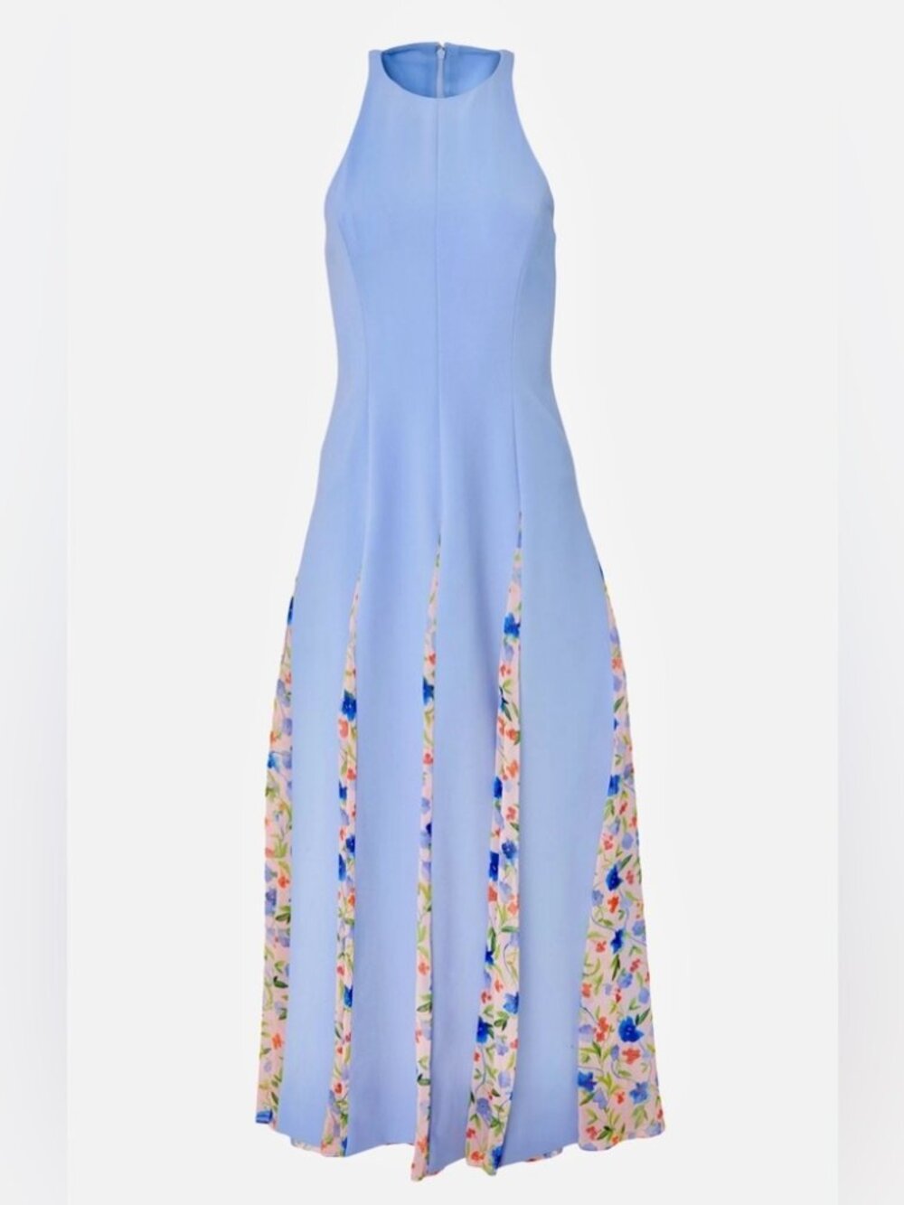 Floral Godet Sleeveless Fit & Flare Dress